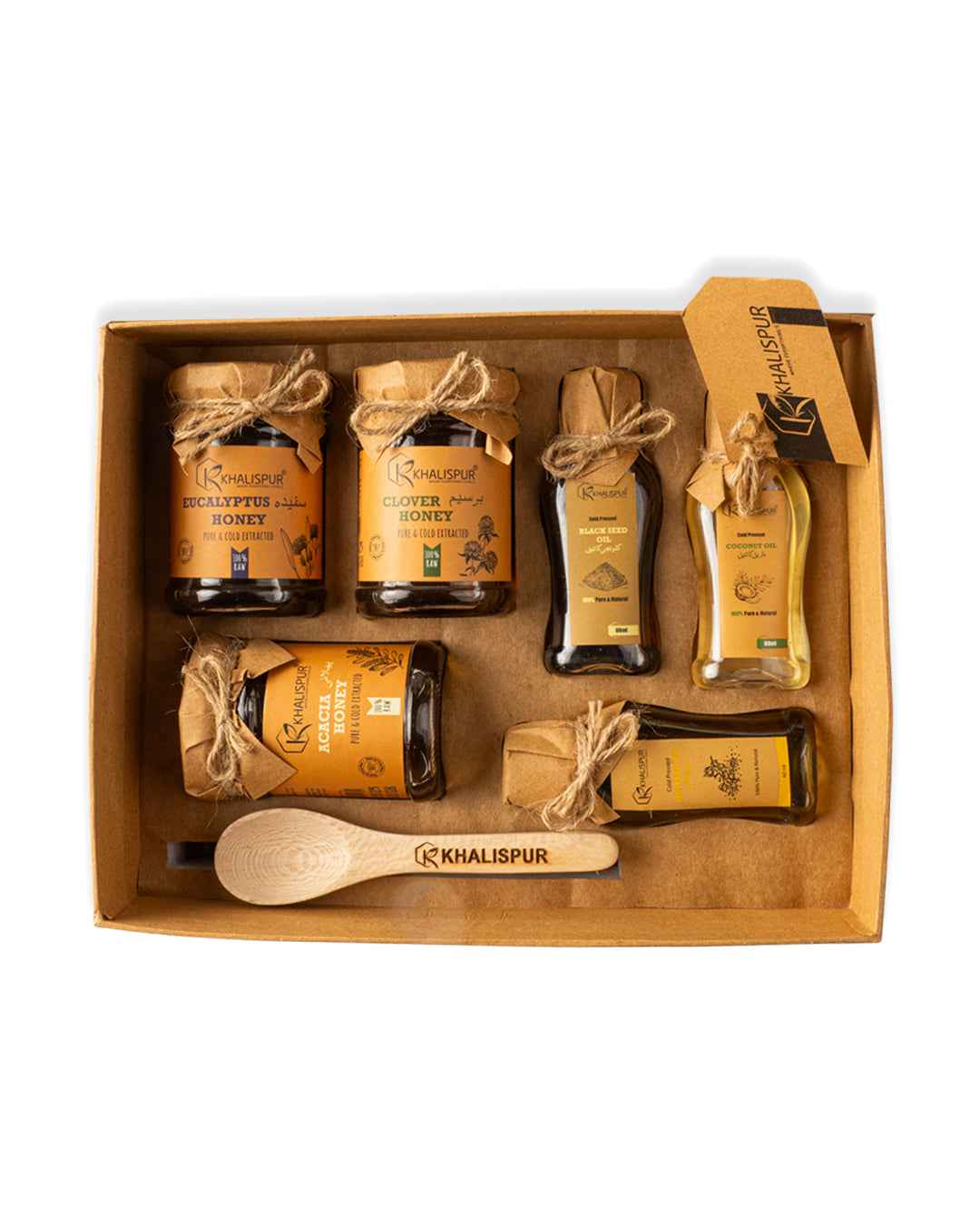Gold Gift Box (Raw Honey & Cold-Pressed Oils)